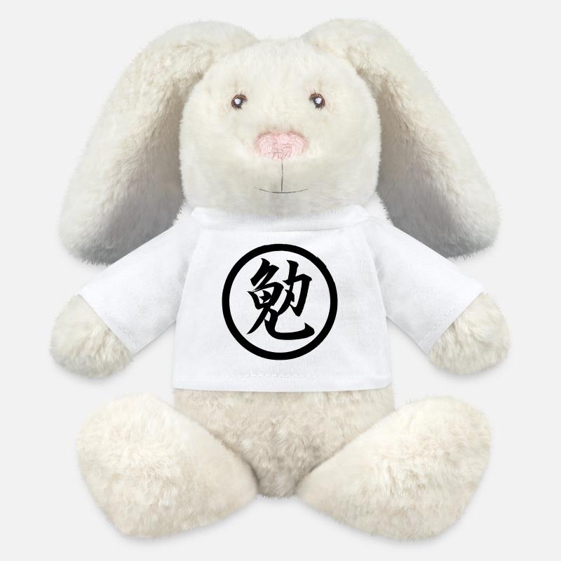 Kanji Ben 02 - MiniFeet® RecycelHase® Creme - Weiß