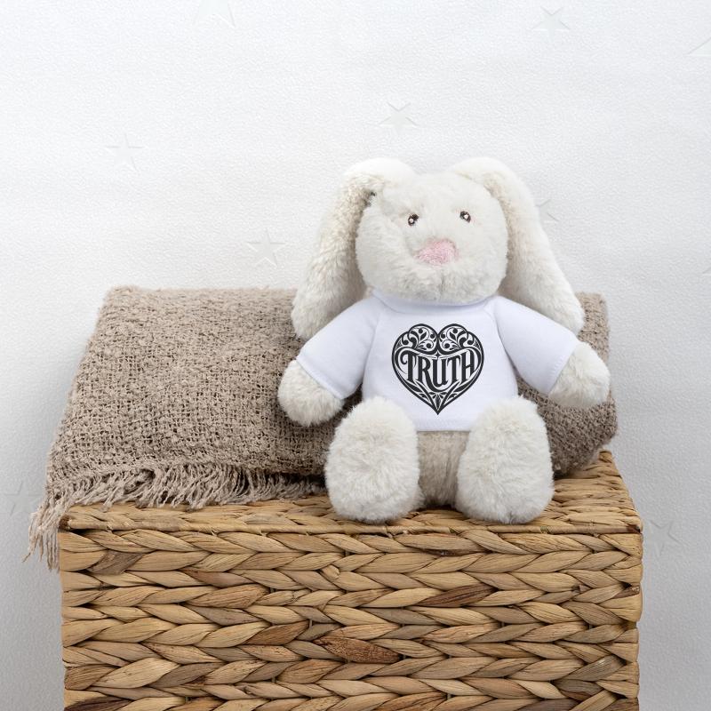 Déclaration de vérité Lapin en peluche recyclé MiniFeet® Crème
