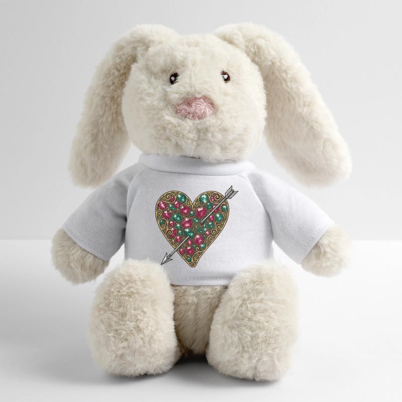 Cuore gioiello amore RecycelHase® Coniglietto Creme di MiniFeet®