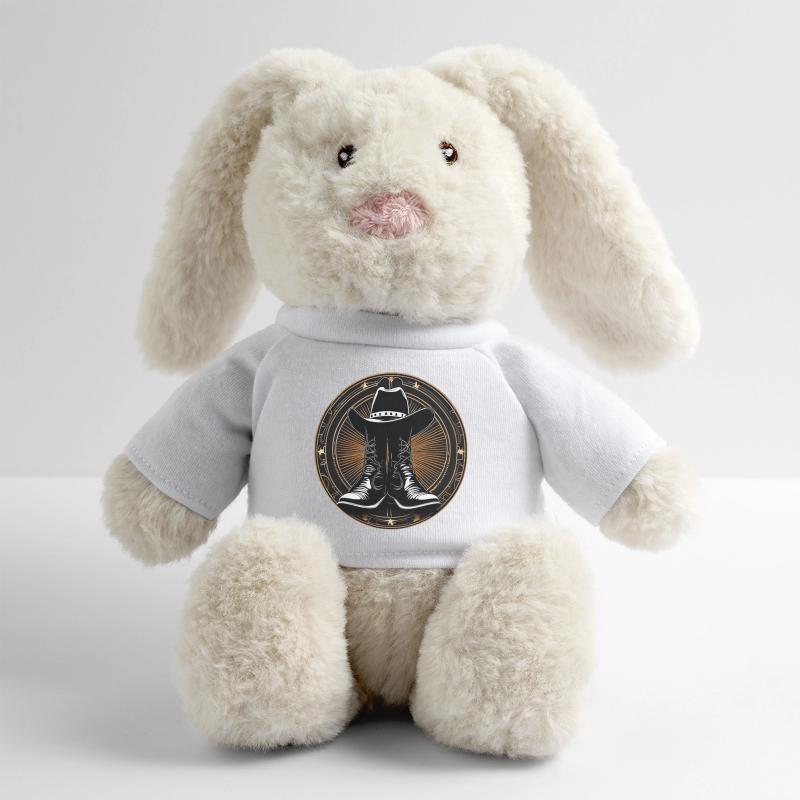 Cowboy boots in circle pattern MiniFeet® RecycelHase® Bunny Cream