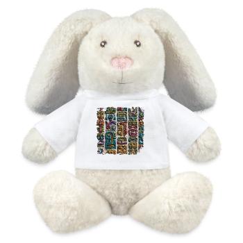Color Magic Glyph Relief - MiniFeet® RecycelHase® Bunny Cream - white - Front