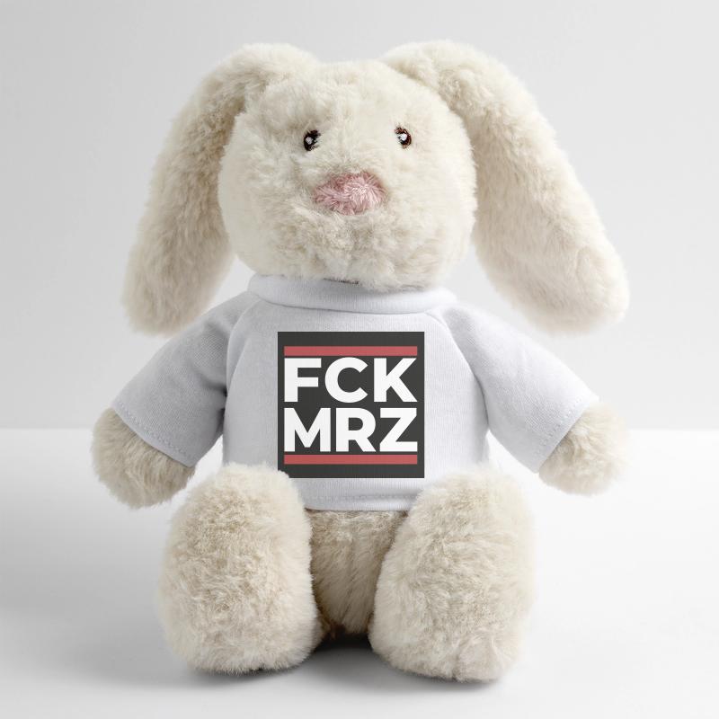 FCK Mar – Déclaration antifasciste Shi Lapin en peluche recyclé MiniFeet® Crème