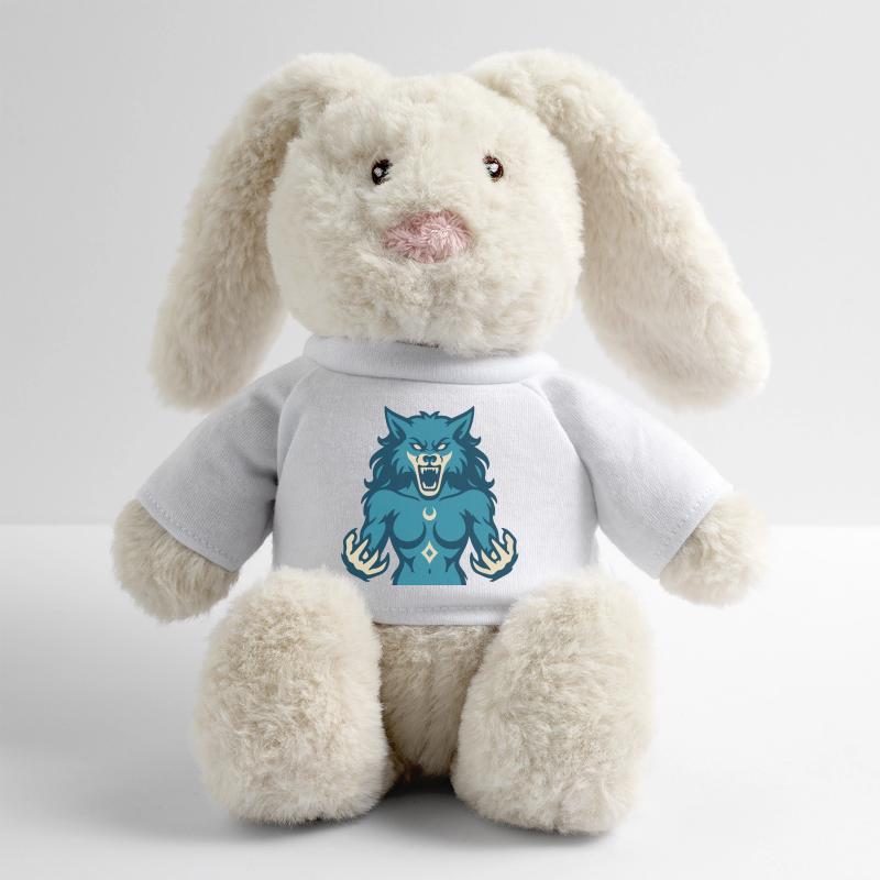 Conception de puissance Moonwolf Lapin en peluche recyclé MiniFeet® Crème