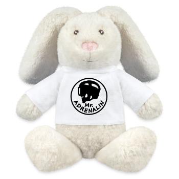 Mr. Adrenalin Eishockey - MiniFeet® RecycelHase® Creme - Weiß - Vorne