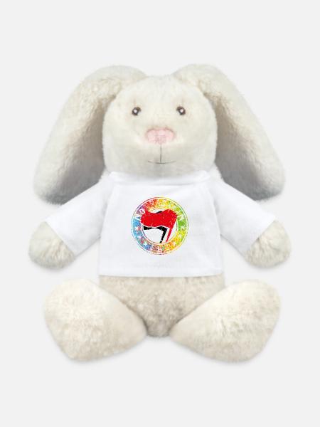 no pasaran 161 - MiniFeet® RecycelHase® Creme - Weiß