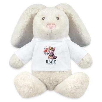 Rage Consumes me - Funny Cat T-Shirt - MiniFeet® RecycelHase® Bunny Cream - white - Front