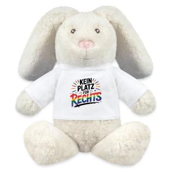 Kein Platz für Hass - Cool Pride Logo - MiniFeet® RecycelHase® Creme - Weiß - Vorne