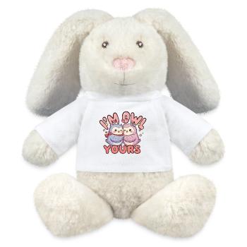 Cuddly Owls Lovers - MiniFeet® RecycelHase® Bunny Cream - white - Front