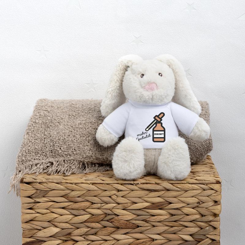 futures résolutions du Nouvel An Patience Lapin en peluche recyclé MiniFeet® Crème
