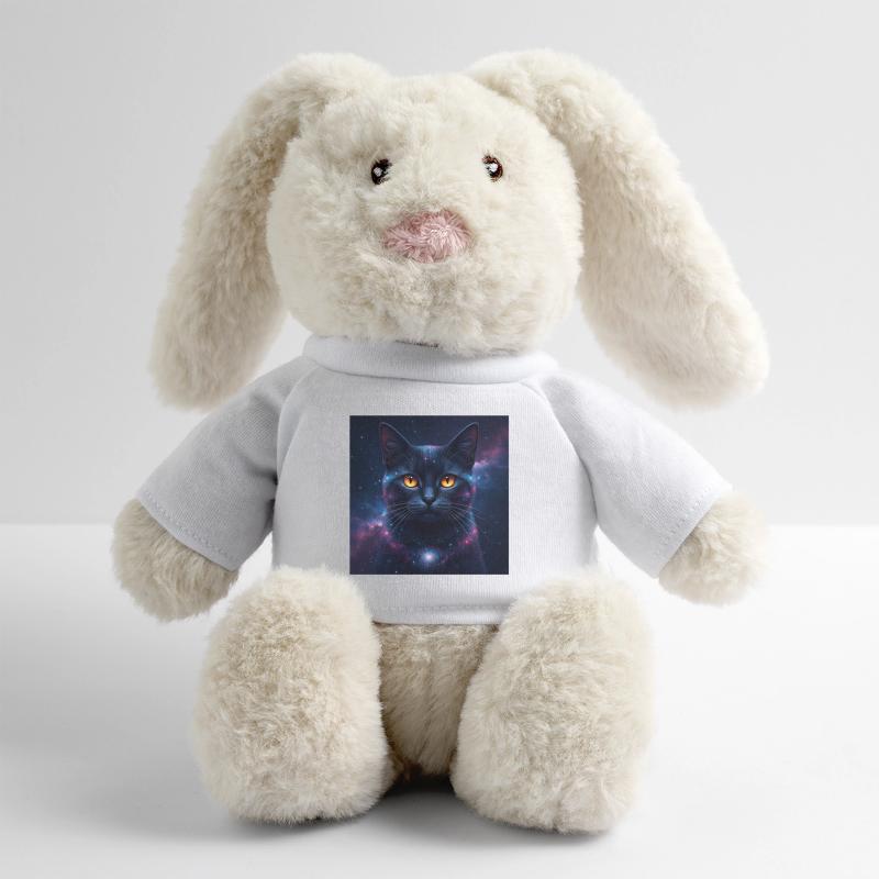 Galaxy Cat Kitten Face Nebula Eyes Space Kitty Art MiniFeet® RecycelHase® Bunny Cream