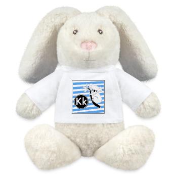 K wie Koala - MiniFeet® RecycelHase® Creme - Weiß - Vorne
