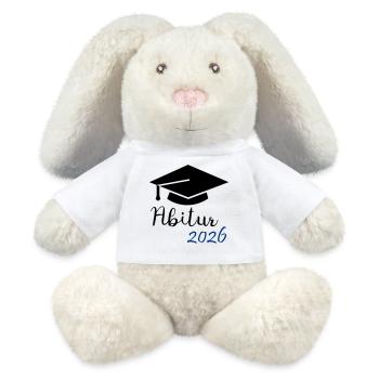Abitur 2026 - MiniFeet® RecycelHase® Creme - Weiß - Vorne