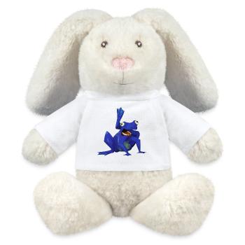 Yogi frog - MiniFeet® RecycelHase® Bunny Cream - white - Front