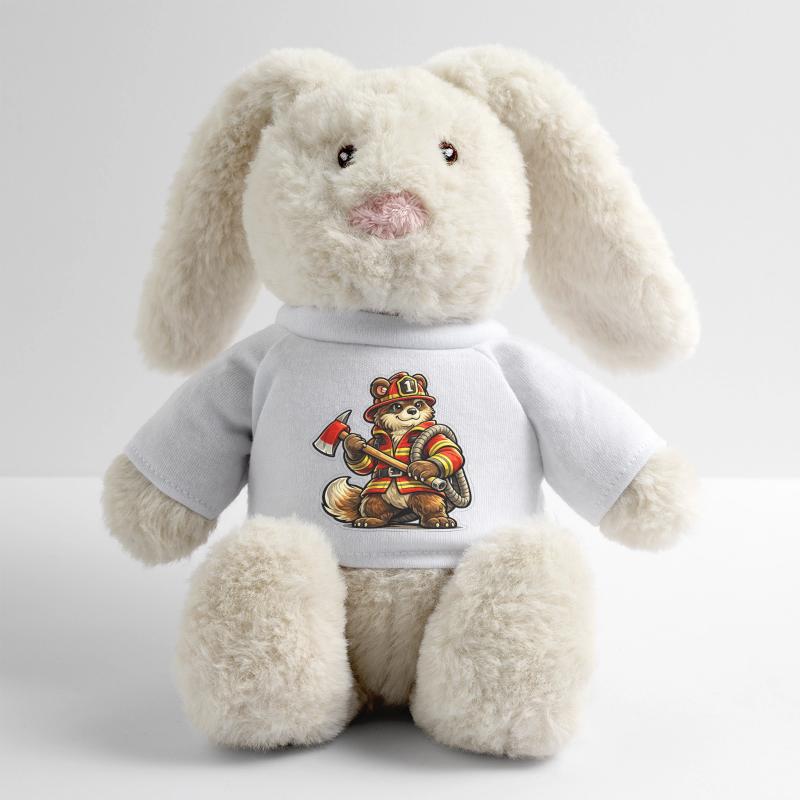 Fire Brigade Bär MiniFeet® RecycelHase® Bunny Cream