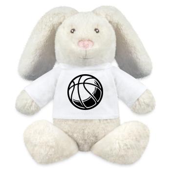 Basketball Ball - MiniFeet® RecycelHase® Creme - Weiß - Vorne