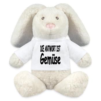 Vegetable - MiniFeet® RecycelHase® Bunny Cream - white - Front