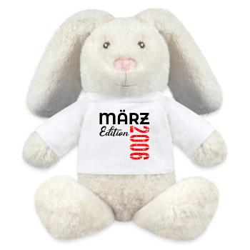 21st birthday March 2006 - MiniFeet® RecycelHase® Bunny Cream - white - Front