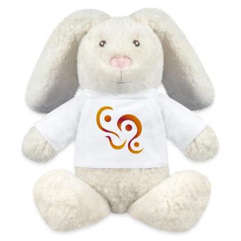 yoga_design_3 - MiniFeet® RecycelHase® Bunny Cream - white - Front