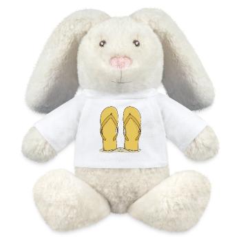 Sunny Beach Flip-Flops - MiniFeet® RecycelHase® Creme - Weiß - Vorne