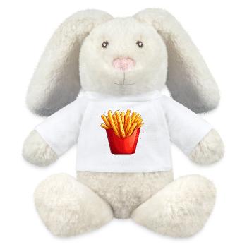 French fries - MiniFeet® RecycelHase® Bunny Cream - white - Front