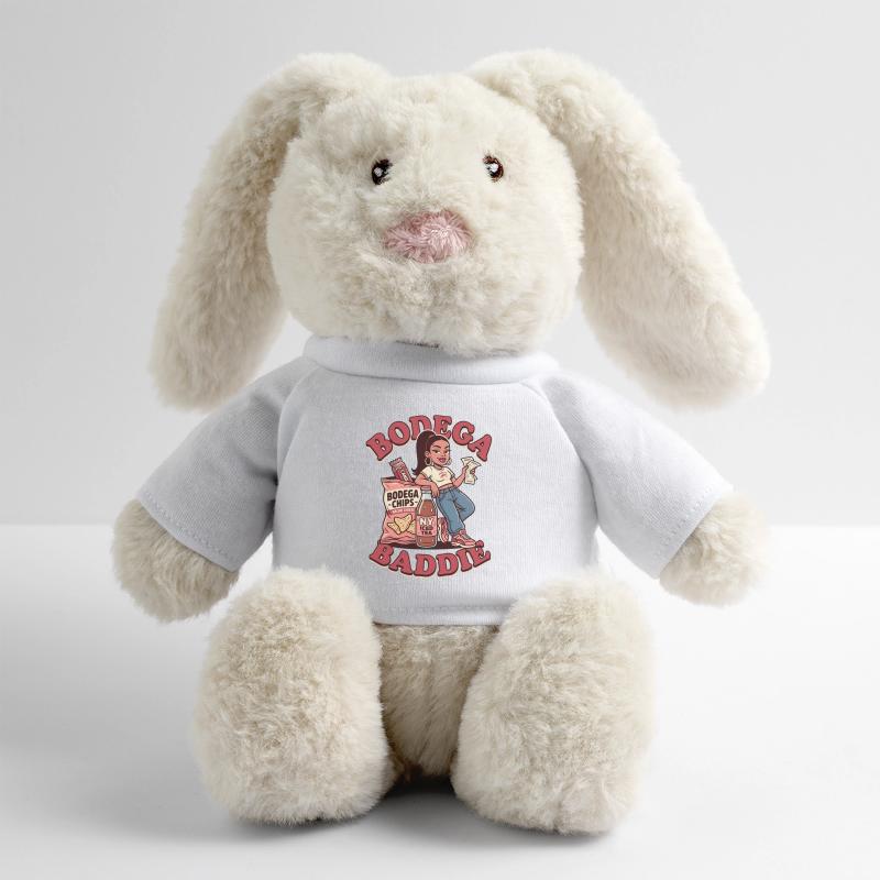 Dessins animés de méchants de bodega Lapin en peluche recyclé MiniFeet® Crème