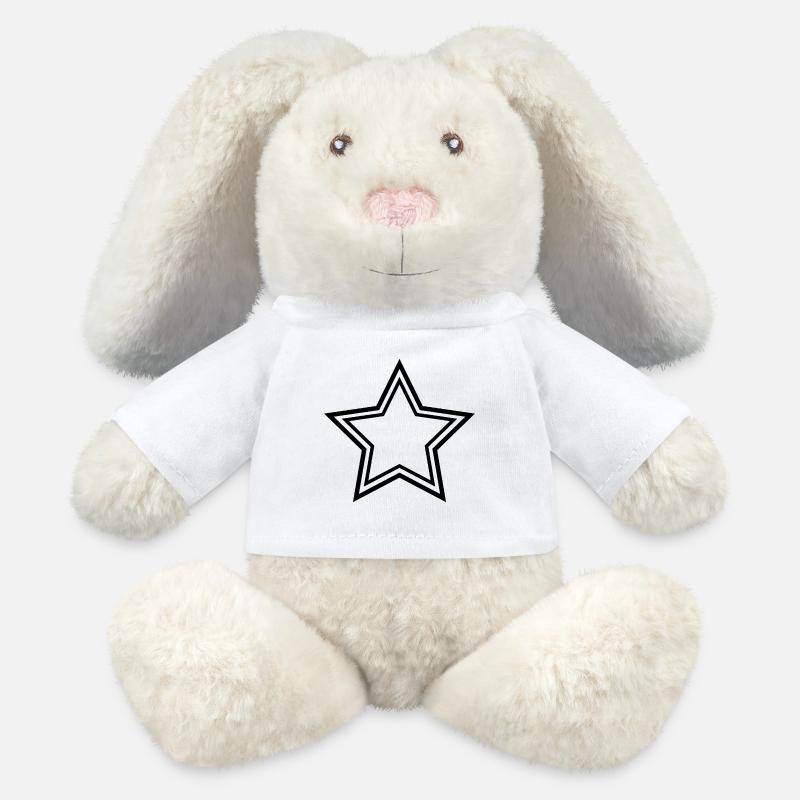 Stern-Doppelrahmen - MiniFeet® RecycelHase® Creme - Weiß