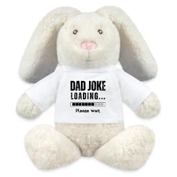 BLAGUE DE PAPA - Lapin en peluche recyclé MiniFeet® Crème - blanc - Devant