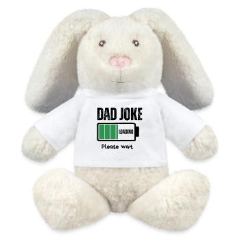 blague de papa - Lapin en peluche recyclé MiniFeet® Crème - blanc - Devant