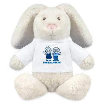 Enkelaufsicht Blaues Duo - MiniFeet® RecycelHase® Creme - Weiß - Vorne
