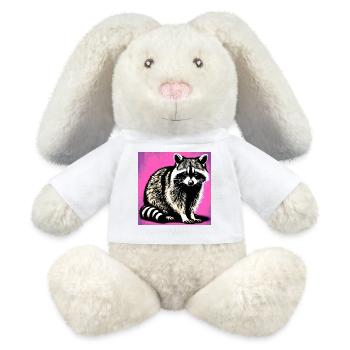 Waschbär - MiniFeet® RecycelHase® Creme - Weiß - Vorne