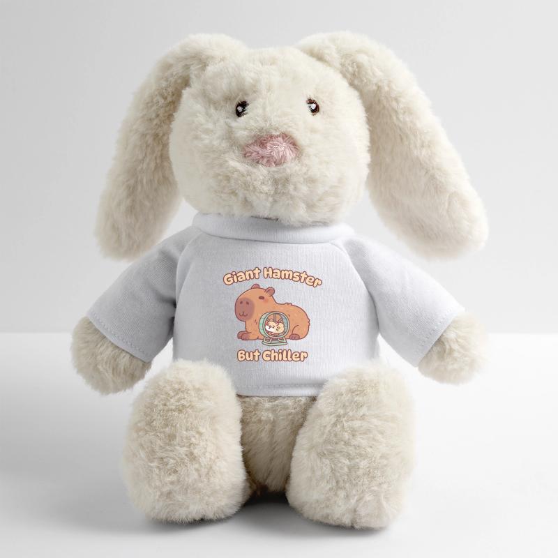 Mignon hamster géant capybara mais plus apaisant Lapin en peluche recyclé MiniFeet® Crème