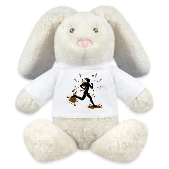 Mud Run Woman – Modder Runner Challenge - MiniFeet® RecycelHase® Creme - Weiß - Vorne