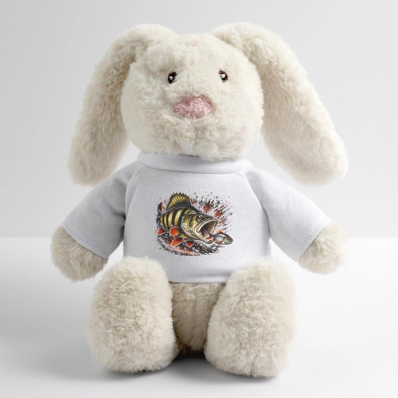 Conception de la pêche aux prédateurs de perchaudes explosives Lapin en peluche recyclé MiniFeet® Crème