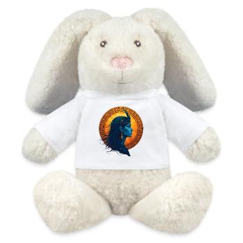 Ishtar Awakens – Sumerian Divine - MiniFeet® RecycelHase® Bunny Cream - white - Front