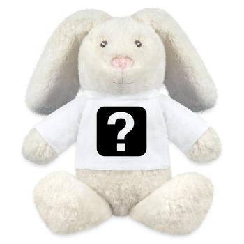 Hilfe - Help - MiniFeet® RecycelHase® Creme - Weiß - Vorne