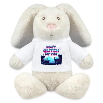 Don't Glitch my Vibe - Retro Gaming Abenteuer - MiniFeet® RecycelHase® Creme - Weiß - Vorne