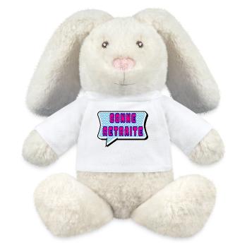 RETRAITE. RETRAITE. RETRAITEE. RETRAITE - Lapin en peluche recyclé MiniFeet® Crème - blanc - Devant