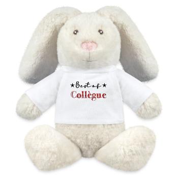 RETIREMENT. HAPPY RETIREMENT. HAPPY RETREAT - MiniFeet® RecycelHase® Bunny Cream - white - Front