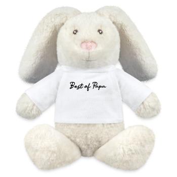 HAPPY BIRTHDAY DAD. DAD. FATHER's DAY. FATHER. FEAST - MiniFeet® RecycelHase® Bunny Cream - white - Front