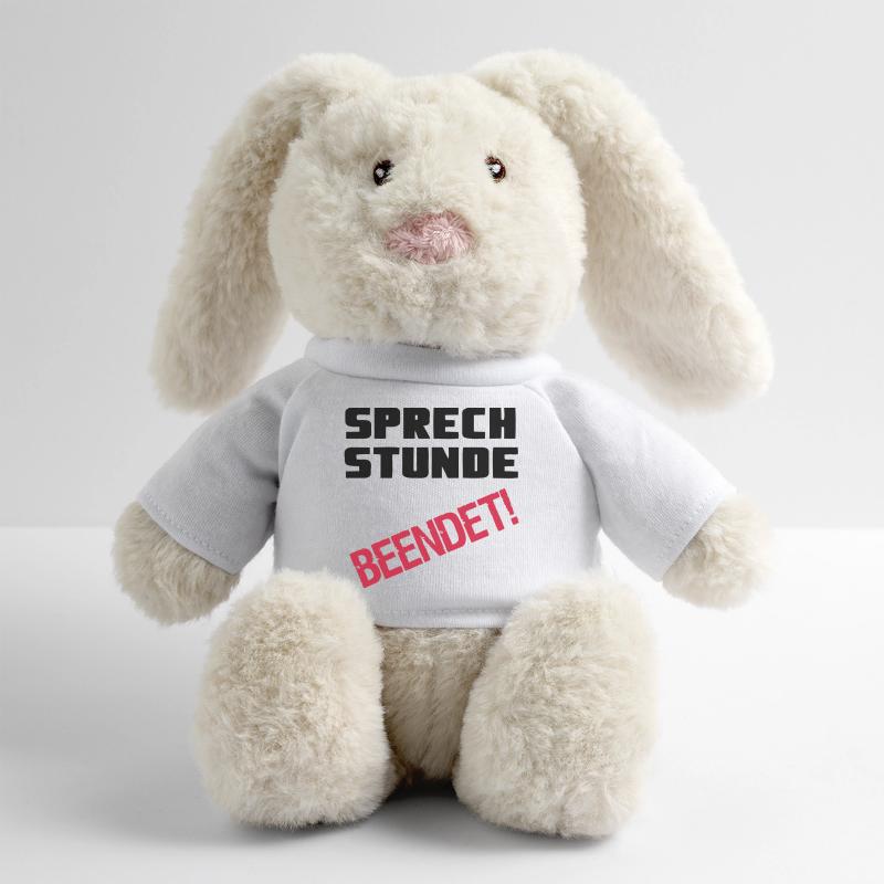 Sprechstunde beendet Medizin Spruch Geschenk MiniFeet® RecycelHase® Creme