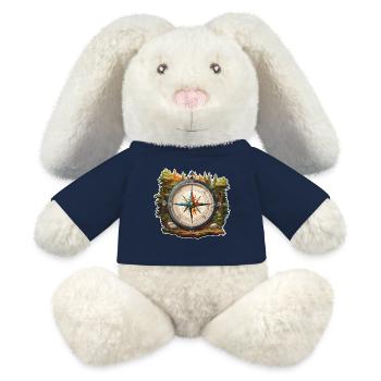 Kompass / Himmelsrichtung / Reisen / Survival - MiniFeet® RecycelHase® Creme - French Navy - Vorne