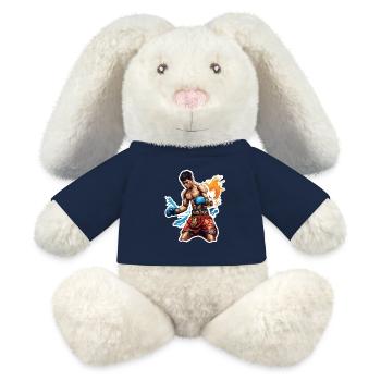 Boxer / Sport / Kampf / Arena / Boxring / Fäuste - MiniFeet® RecycelHase® Creme - French Navy - Vorne