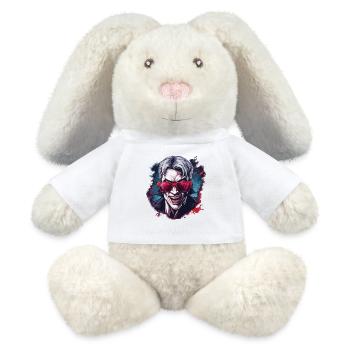 Vampir / Dracula / Blutsauger / Halloween / Mythos - MiniFeet® RecycelHase® Creme - Weiß - Vorne