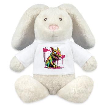 Chupacabra / Sucking Creature / Monster /Spain - MiniFeet® RecycelHase® Bunny Cream - white - Front