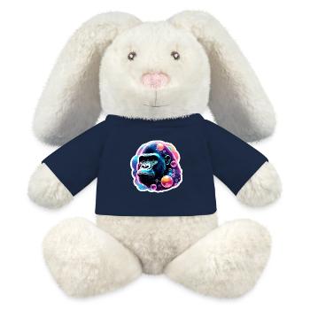 Animal in soap bubble / childlike / cute / gorilla - MiniFeet® RecycelHase® Bunny Cream - french navy - Front