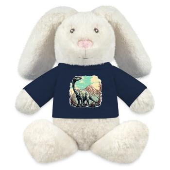 Dinosaur / Animal / Prehistoric / Reptile / Boys - MiniFeet® RecycelHase® Bunny Cream - french navy - Front