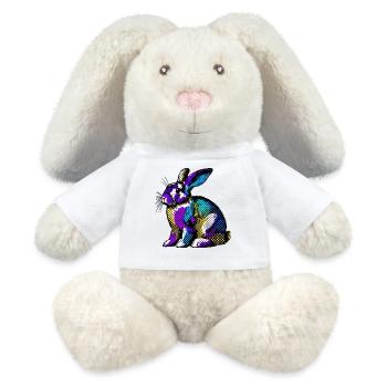 Lapin - Lapin en peluche recyclé MiniFeet® Crème - blanc - Devant