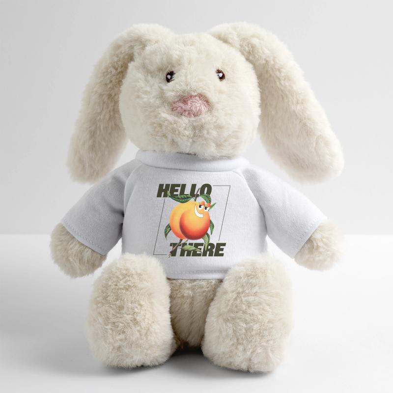 Peach Retro – Hello There Statement MiniFeet® RecycelHase® Creme