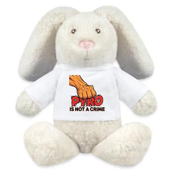 Pyro Statement Shirt – Dein Feuerwerk ist Kunst! - MiniFeet® RecycelHase® Creme - Weiß - Vorne