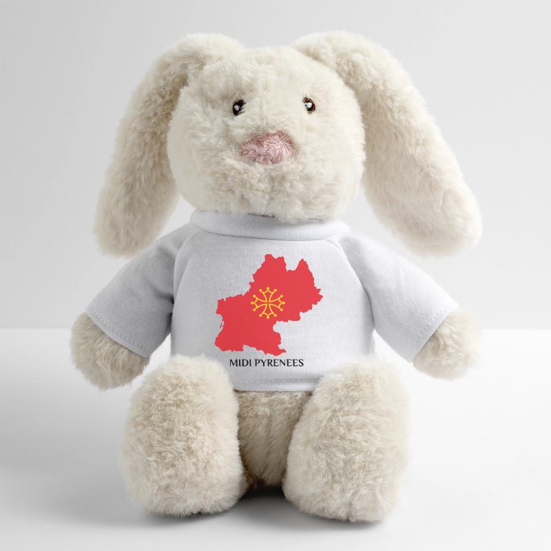Karte der Midi-Pyrénées MiniFeet® RecycelHase® Creme